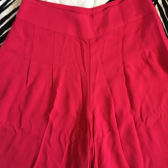 High-Rise Gaucho Pants. Pink - Picture 2 of 3